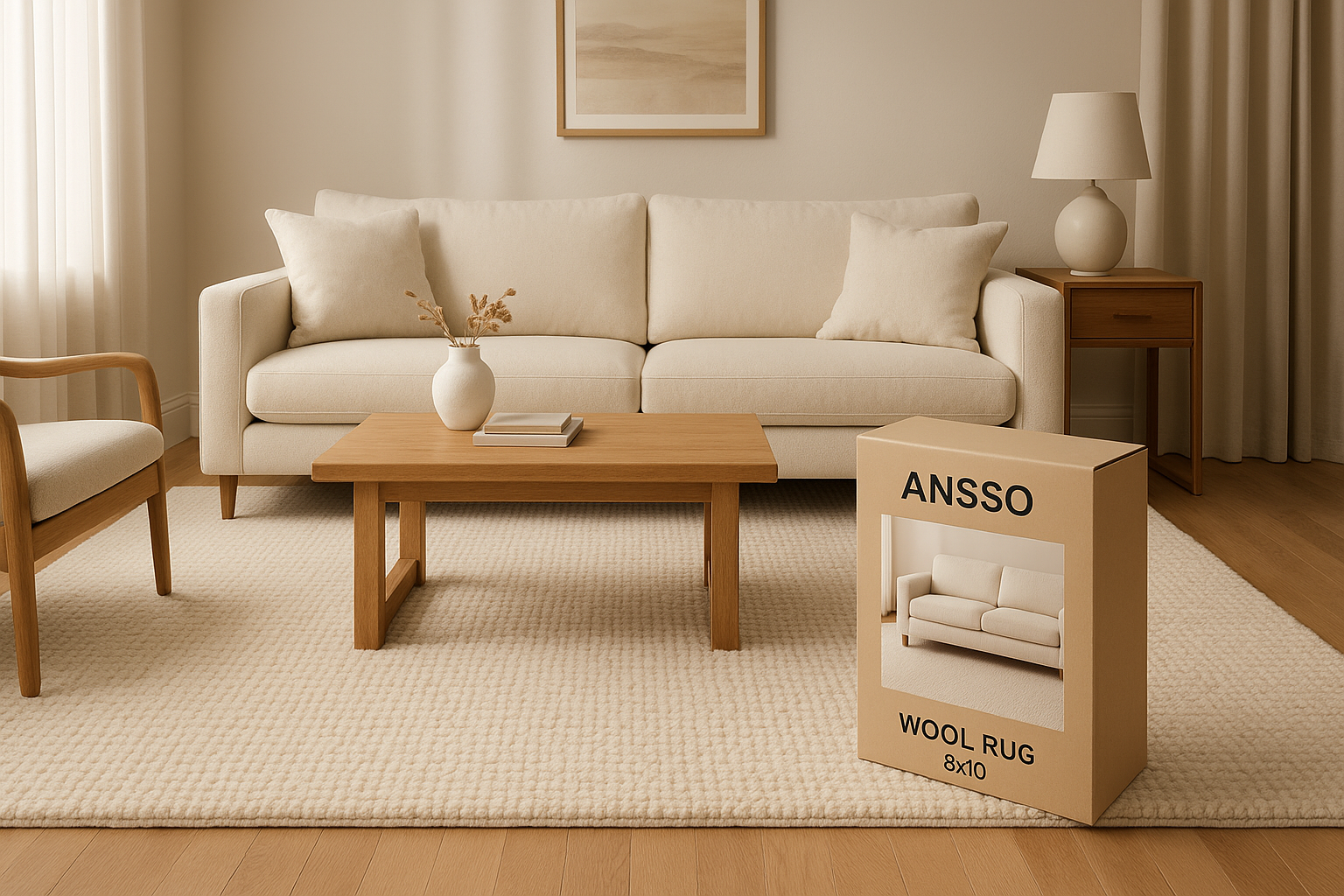 How to Choose the Right ANSSO Wool Rug 8x10 for Your Living Space